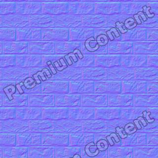 seamless wall bricks normal map 0005